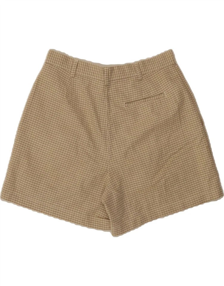 Pantalones Cortos Chinos Dockers Mujer Cintura Alta Pegados EE. UU. 12 Grandes W28 Beige Cuadros CA13 Foto 2 de 3
