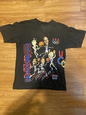 1996 USA dream team All Over print Shirt Super RARE!!
