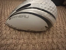 Louis Garneau White Silver  Aerodynamic Small Racing Trial Bike Cycling Helmet