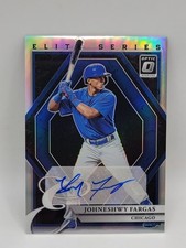 2022 Panini Optic Baseball Johneshwy Fargas Elite Series Holo Auto Chicago