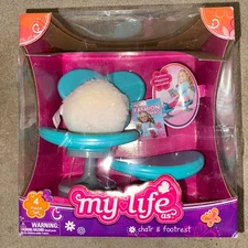 My Life as Chair & Footrest Set w/ Cushion & Magazine Brand NEW