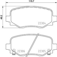 Brembo BremsbeläGe Hinten FüR Fiat 500X Jeep Renegade GeläNdewagen Geschlossen