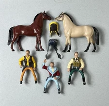 HARTLAND Western Cowboy Horse Saddle Vtg Lot Matt Dillon Roy Rogers Wyatt Earp