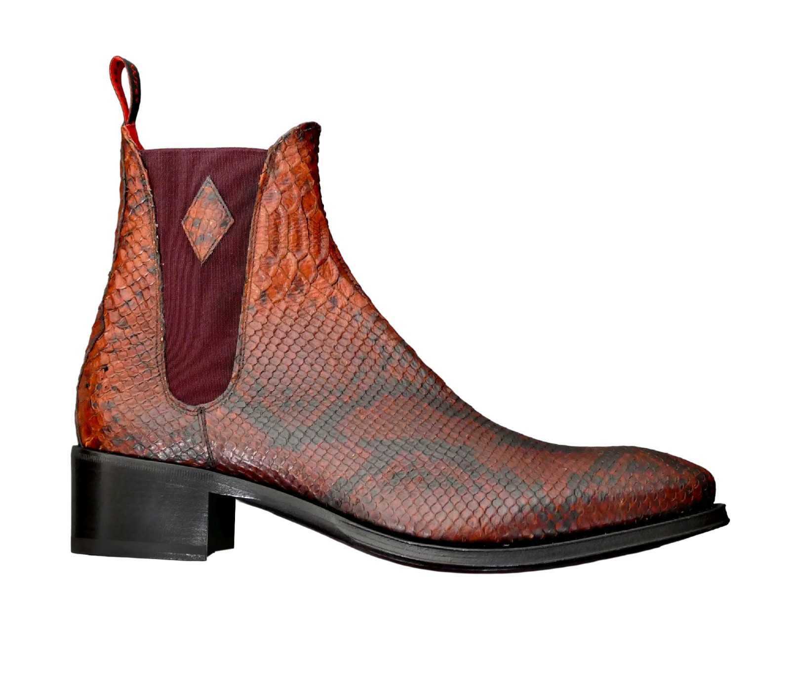 Jeffery-West MAINLINE Lynott 'PUSCHA' Dark Brown Snake Chelsea Boot RRP £465 image 3