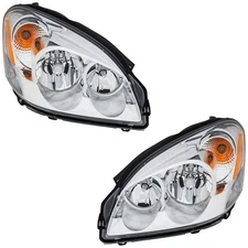 L/R Headlight For Buick Lucerne 2006-11 Halogen w/ Bulbs CAPA White Turn Signal