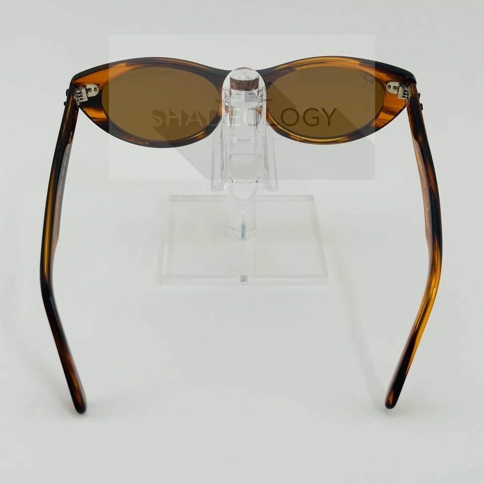 Óculos de sol Ray-Ban Nina RB4314-N olho de gato marrom 954/33 54-18 140 3N PAPÉIS E ESTOJO - Imagem 4 de 4