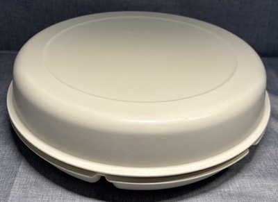 Tupperware 1665-1 Serving Party Tray w/ 1666-5 Lid & Bowl 1667-10 Never Used