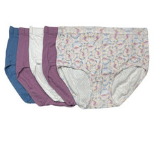 Jockey Set of 5 Elance Breathe Cotton Briefs Size 5 A516105 Plum 13353
