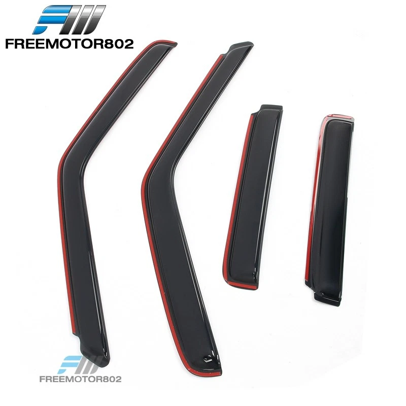 Para 95-05 GMC Jimmy Chevy Blazer 4 puertas Visera de ventana en canal Deflector de ventilación de lluvia Foto 4 de 4