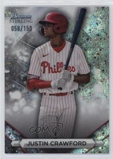 2023 Bowman Sterling Prospects Mini-Diamond Refractor 58/150 Justin Crawford 2d9
