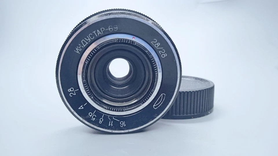 Советский объектив INDUSTAR-69 f2.8/28 мм, крепление M39, для широкоугольного объектива Чайка 💙💛 - Изображение 2 из 4