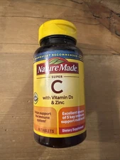 Nature Made Super C IMMUNE Complex 60 Tab,Vitamin C, Zinc, D3, A, E Exp 11/26