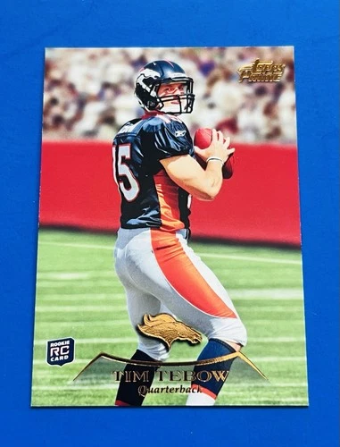 2010 Topps Prime Tim Tebow Broncos Bronze Parallel Rookie Card #1; #d /1379