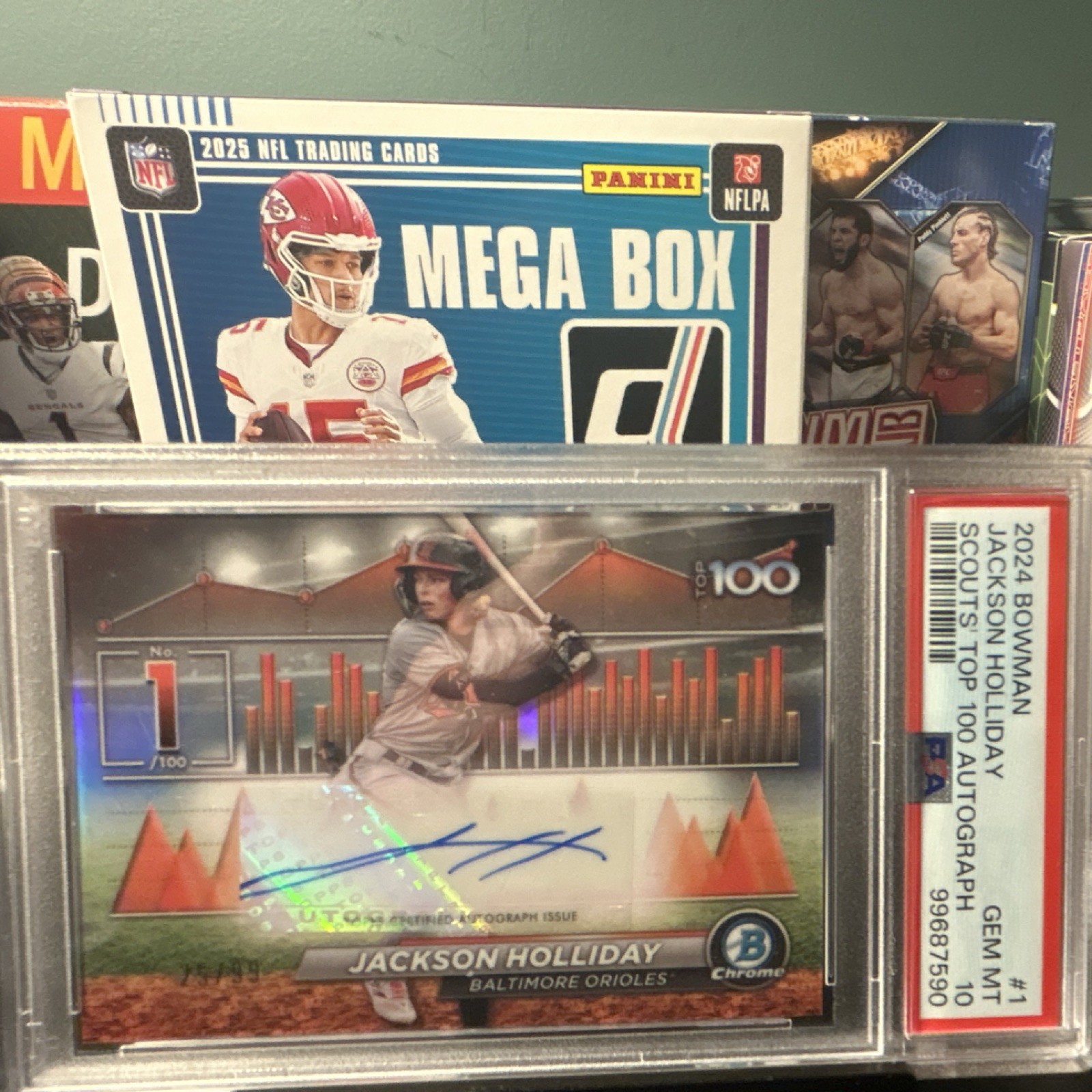 Bowman 2024 Scouts Top 100 Autographs Jackson Holliday BTPA-1 /99 Orioles RC AU