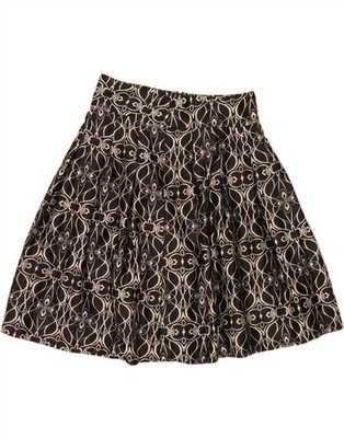Mossimo Damen A-Linien-Rock US 4 Small W30 schwarz geometrisches Polyester DD26