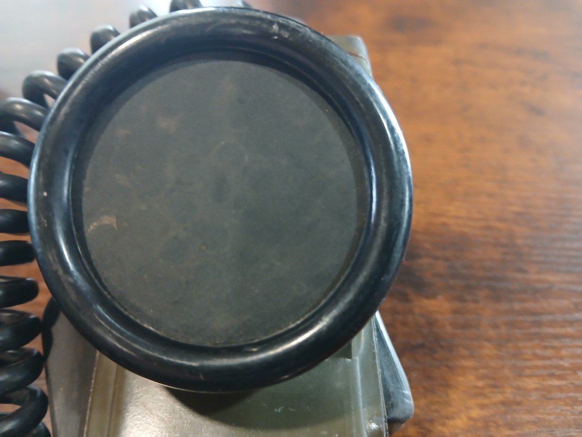 Vintage US Army Military Field Telephone TA-1/PT & Hard Carry