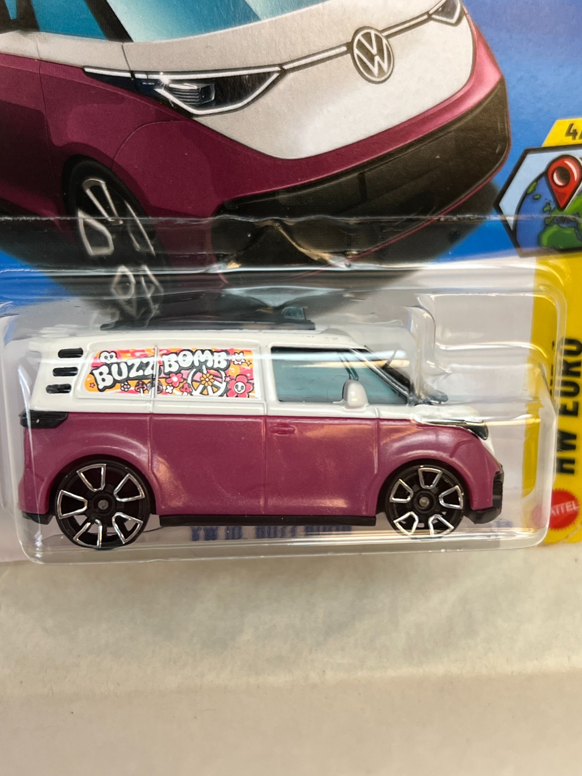 NIP 2026 Hot Wheels Mainline VW ID. Buzz Bomb 86/250 Plum HW Euro 4/10 thumbnail 2