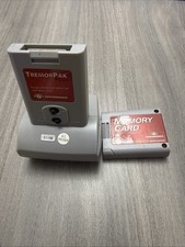 Nintendo 64 N64 Tremor Pak Plus Gray with Memory Card
