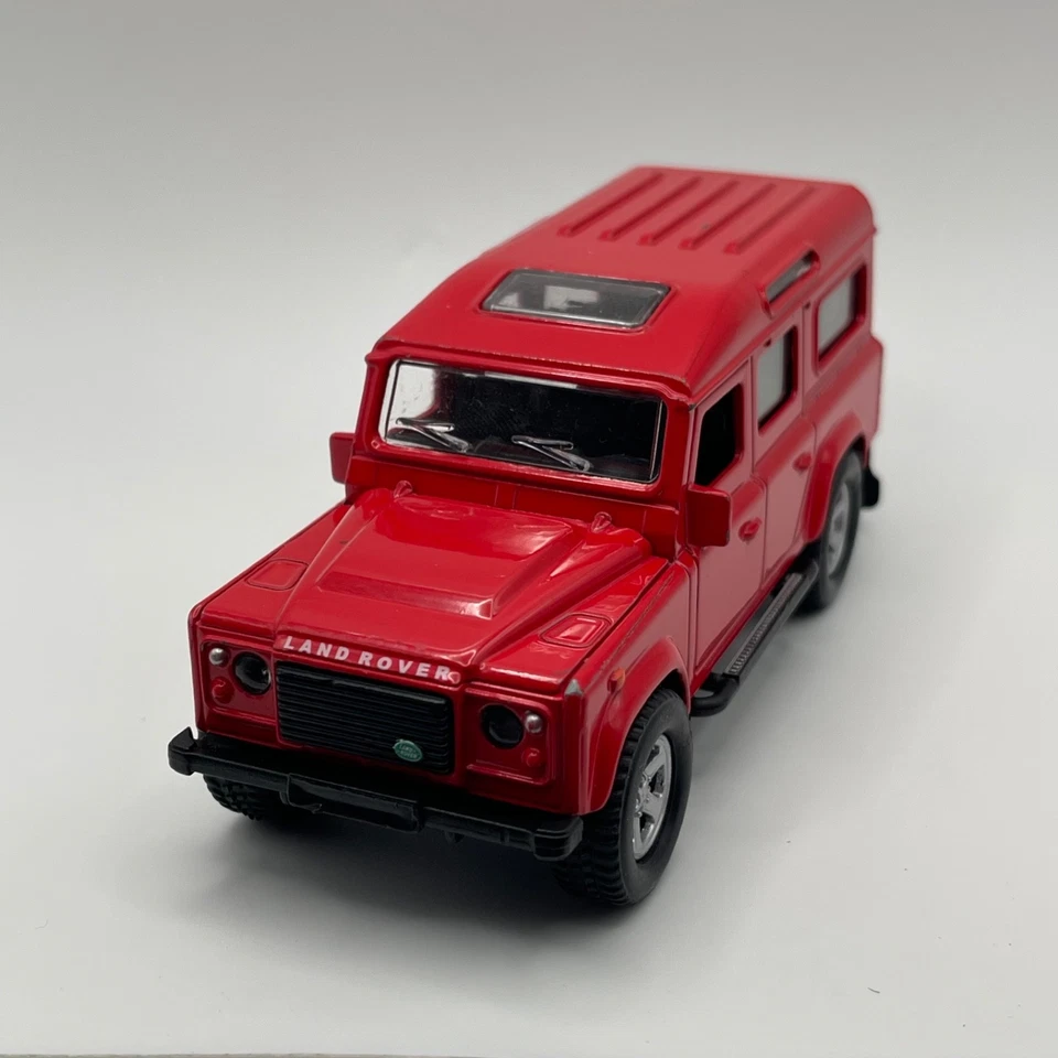 HTI Toys Land Rover Defender Collectible 1:34 Red Die-Cast Kids Car Toy #1h - Image 4 of 4