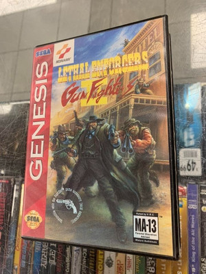 Lethal Enforcers II Gun Fighters Sega Genesis Good Condition CIB Complete NTSC