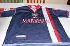 VINTAGE ATLETICO MADRID 1998-99 REEBOK BRAND OFFICIAL SHIRT S/M MARBELLA