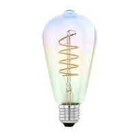 Eglo Led Spiral Filament ST64 Edison 4W E27 Regenbogen Extra Warmweiß Dimmbar
