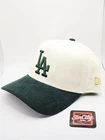 New Era LA Dodgers Corduroy Green 2 Tone 9FORTY A-Frame Snapback Hat