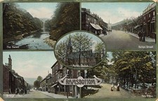 RAMSBOTTOM, MULITVIEW POSTCARD POSTED 1909 (ref 2321/25/W7)