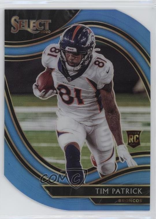 2020 Panini Select Field Level Light Blue Prizm Die-Cut Tim Patrick #375 x5u
