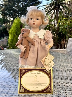 Charming Alberon Vintage Porcelain Doll Emily, 45 cm - Limited Edition (62/2500)