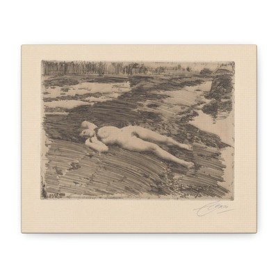 Anders Zorn - On the Sands - 1916 - Canvas Wall Art