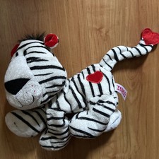 TESCO 9" TIGER SOFT TOY PLUSH VALENTINES DAY WILD ABOUT YOU RED HEART 2008