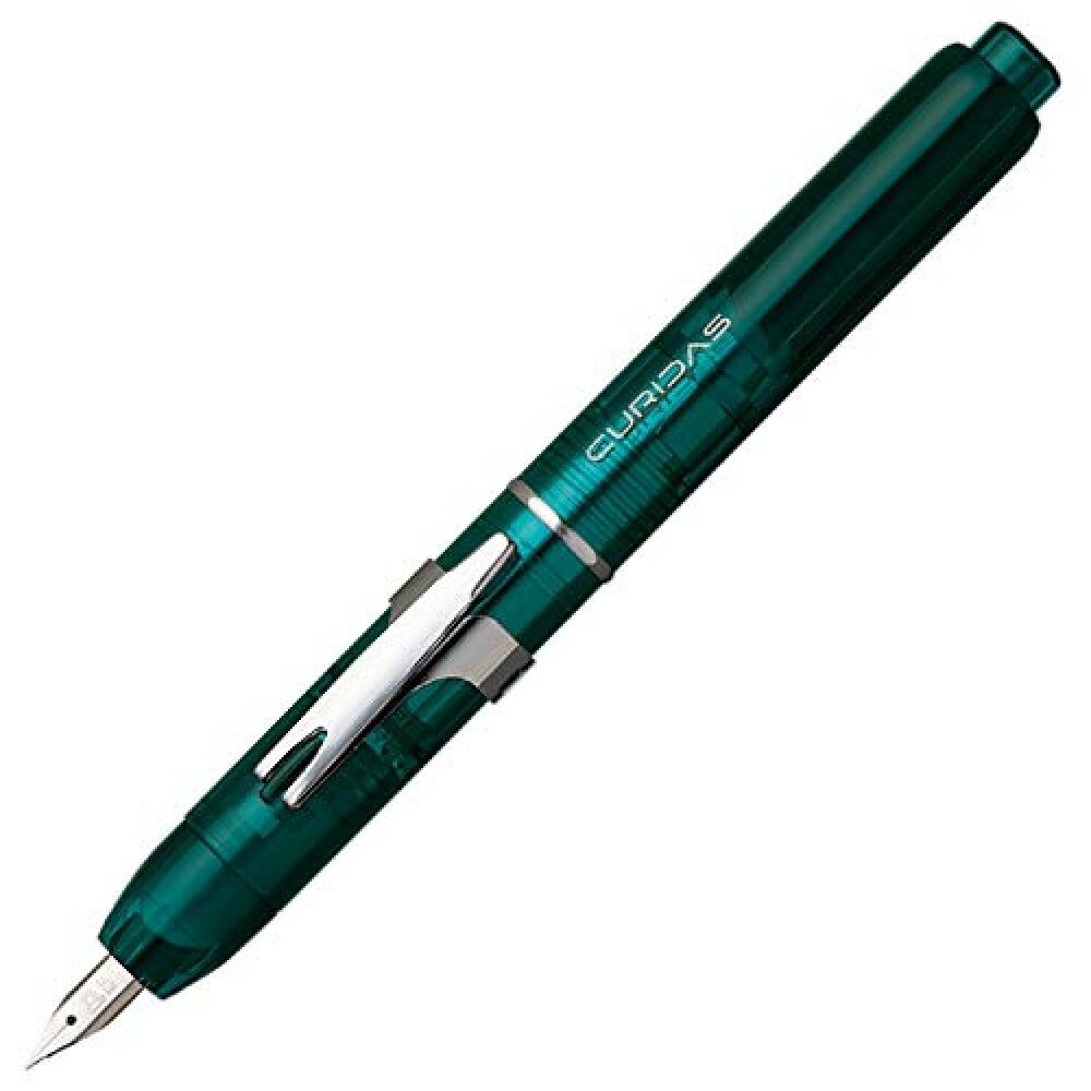 Penna stilografica Knock Platinum CURIDAS verde urbano pennino extra fine...