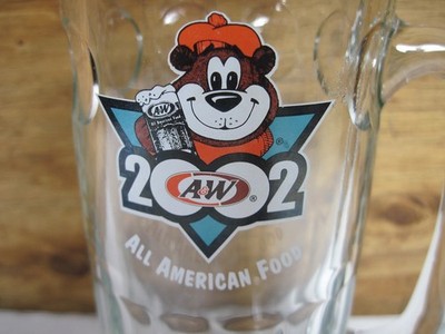 A&W ROOT BEER MUG ROOTY THE BEAR 2002 ALL AMERICAN FOOD