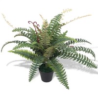 KüNstliche Farnpflanze Mit Topf 60 Cm GrüN