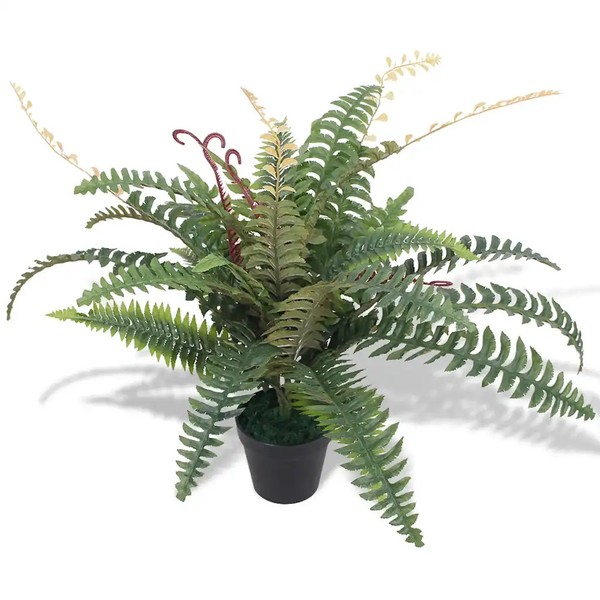 KüNstliche Farnpflanze Mit Topf 60 Cm GrüN-image
