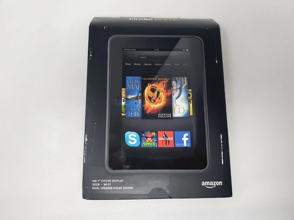 Amazon Kindle Fire HD 2nd Generation 7" 32GB, Wi-Fi - Black 2012 New - Image 3 of 4