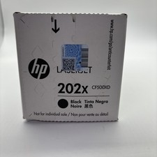 HP 202X BLACK TONER CARTRIDGE - FACTORY SEALED BOX - HP CF500XD