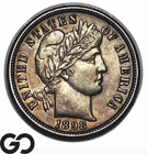 1898-O Barber Dime, Better New Orleans Issue, Choice Gem BU++ Album Toner!