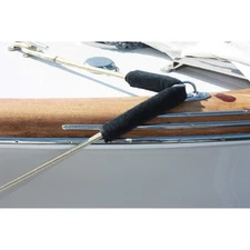 Dock Line Chafe Guards 2 Pack 14 inch Heavy Duty for Mooring Ropes Black