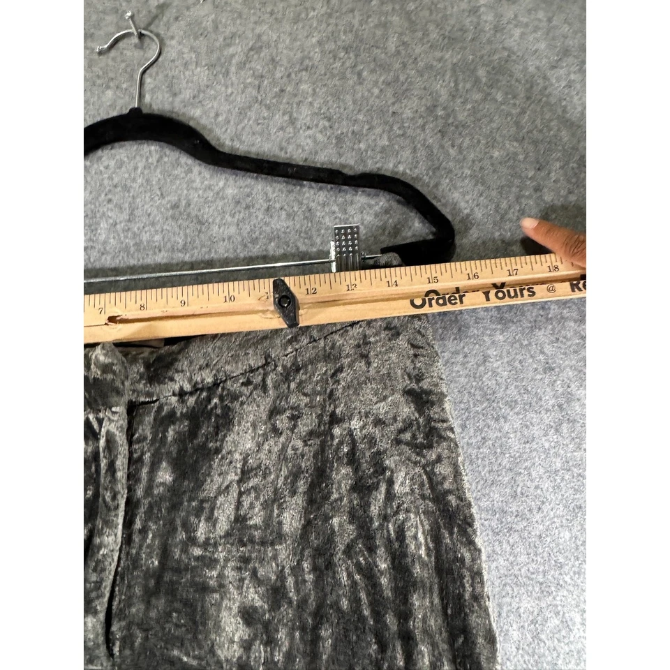 Pantalones Urban Outfitters Mujer 2 Verde Terciopelo Aplastado Relax Sueltos Pierna Ancha LEER Foto 3 de 4