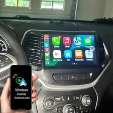 CarPlay For Jeep Cherokee 2015-2018 Car Stereo Radio Android15 GPS Wifi SWC Cam