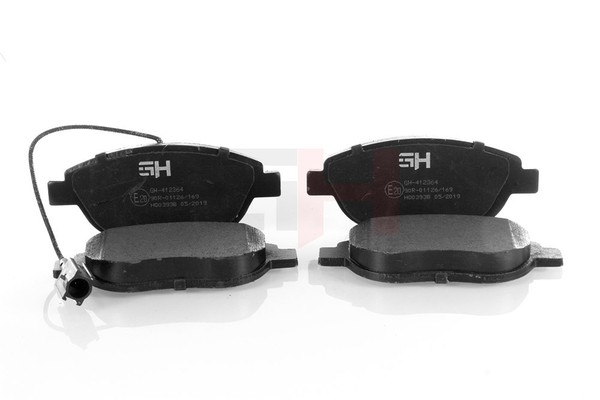 GH Bremsbelagsatz, Scheibenbremse Vorderachse U.A. FüR Abarth, Fiat, Lancia-image