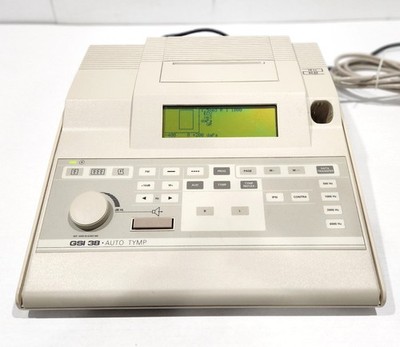 GSI 38 Auto Tymp Audiometer Tympanometer With Power Supply & Case Power Tested