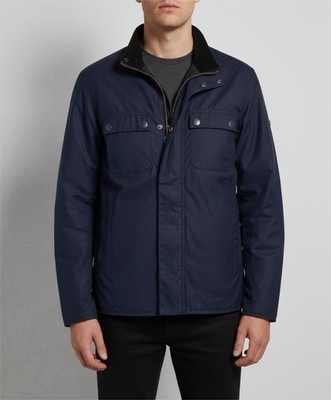Barbour International Lock Wax Jacket Size L BLUE