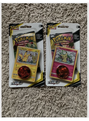 4x Sealed TEAM UP Blister Packs (Pikachu SM162 + Mimikyu SM163
