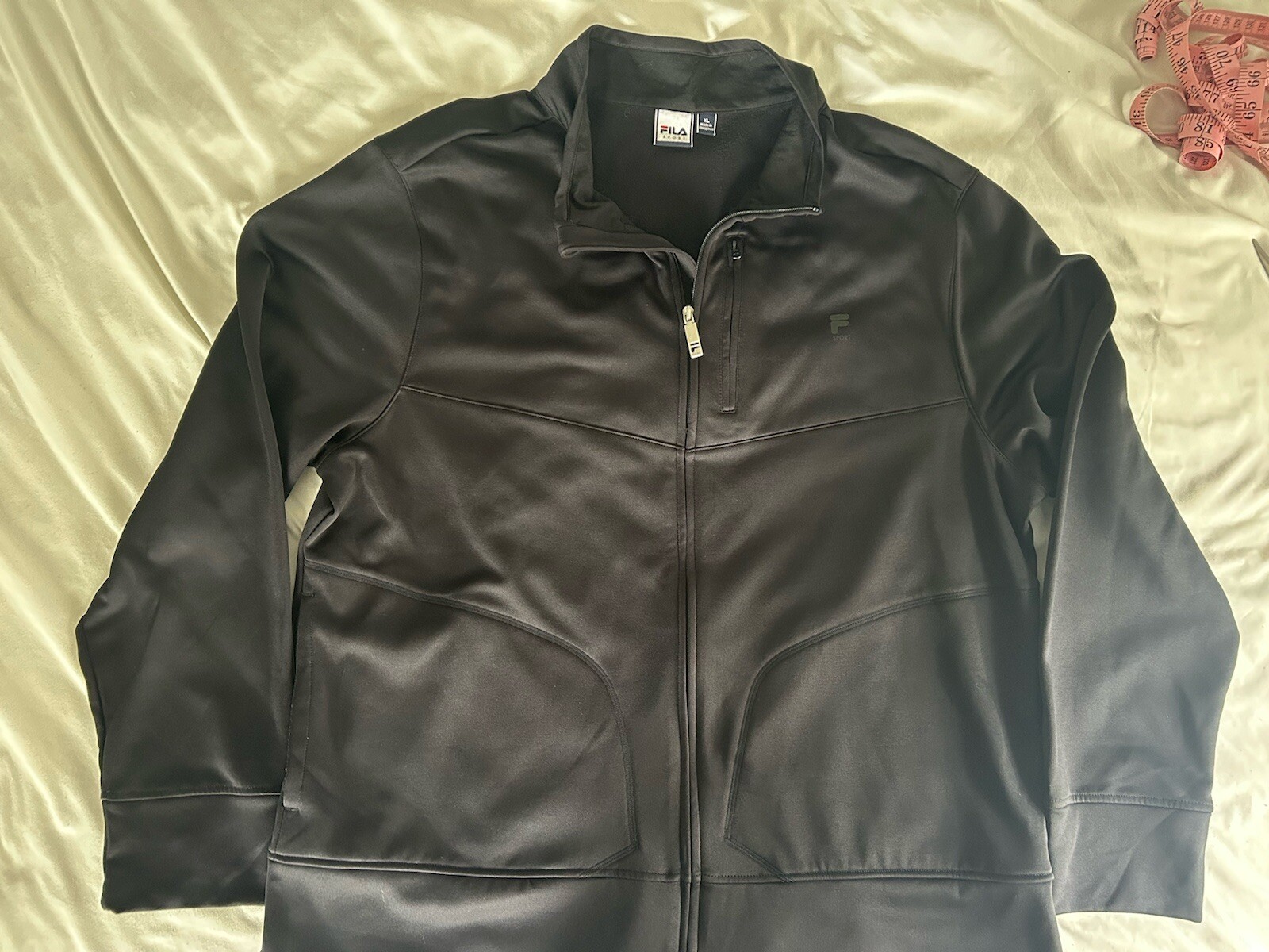 Giacca Fila Sport Extra Large XL Nera Cerniera Piena Stretch Attiva In perfette condizioni