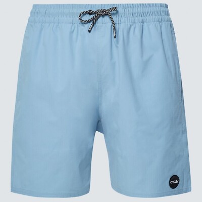 Oakley oneblock 18'' beach shorts stonewash blue costume new L