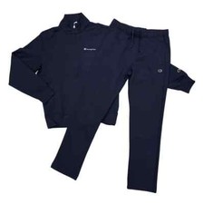 Champion Mens Full Zip Cotton Tracksuit BS501 - Blue Garzato 55 Cotton