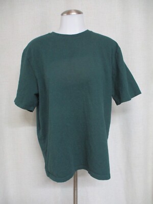 AMAZON ESSENTIALS dark green crew neck short sleeve T shirt top sz M   NEW!  HW